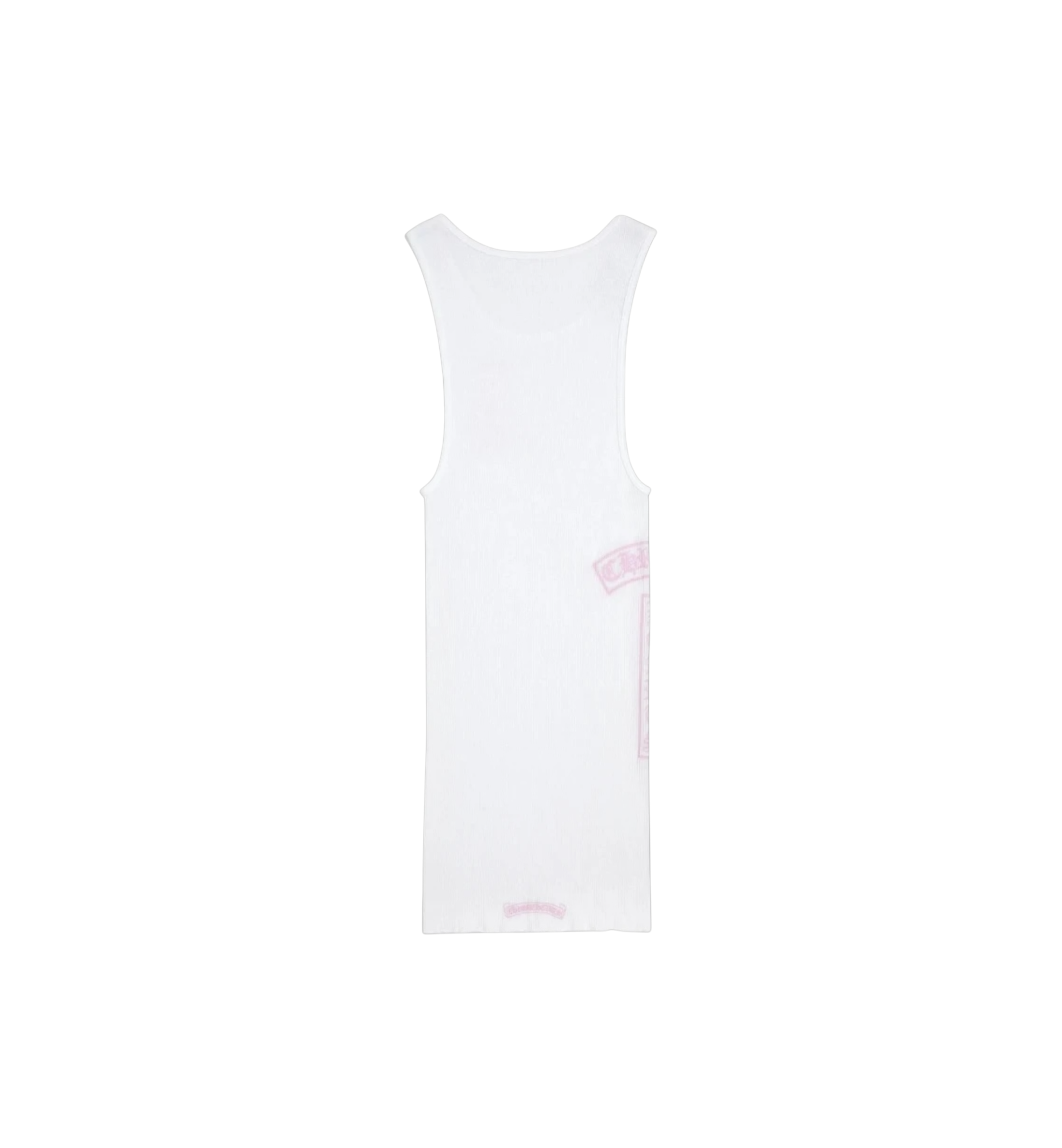 Chrome Hearts T Bar Rib Tank "White/Pink" (Women's)