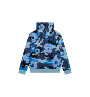 Denim Tears The Cotton Wreath Zip Sweatshirt "Blue Camo"