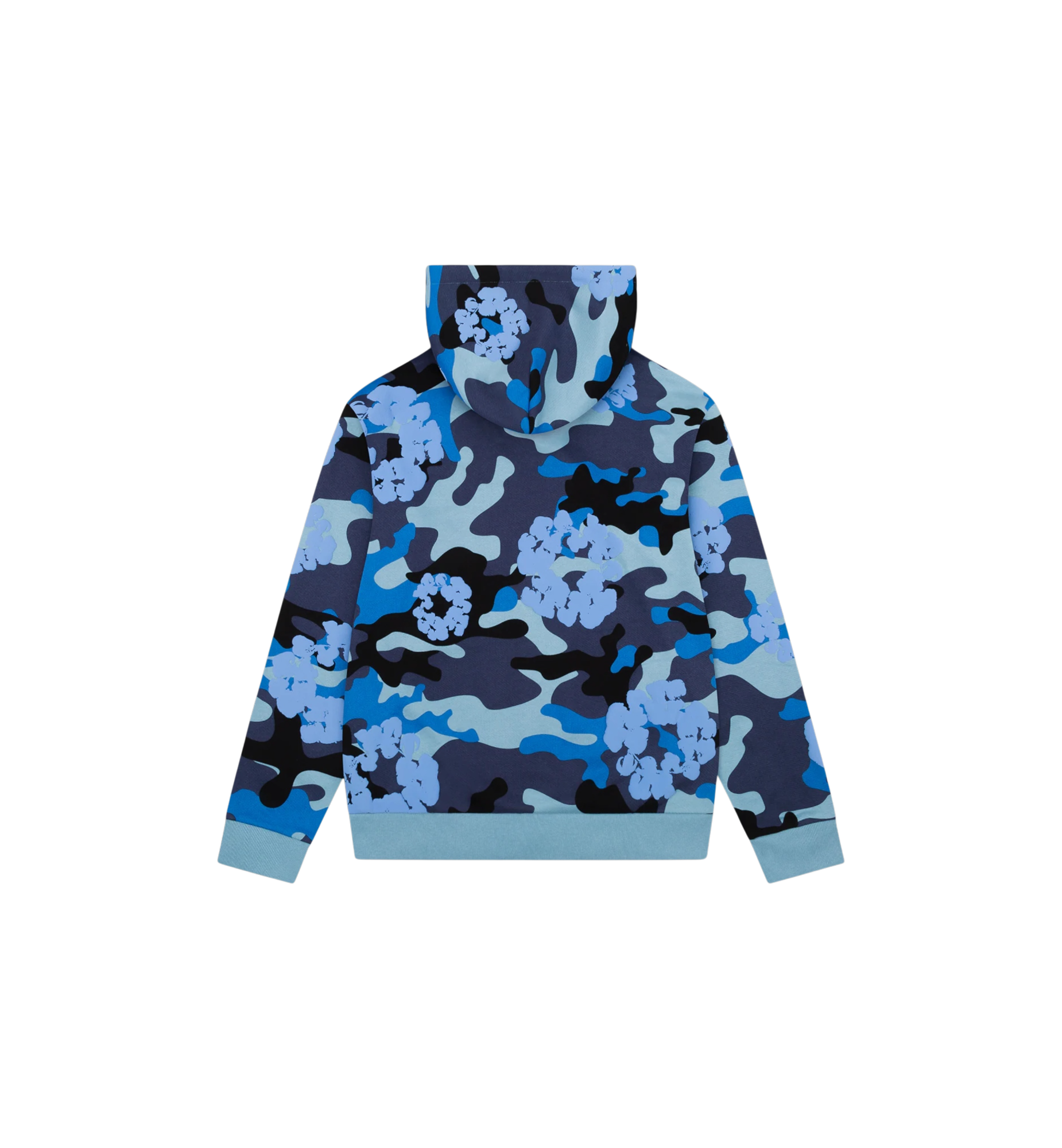 Denim Tears The Cotton Wreath Zip Sweatshirt "Blue Camo"