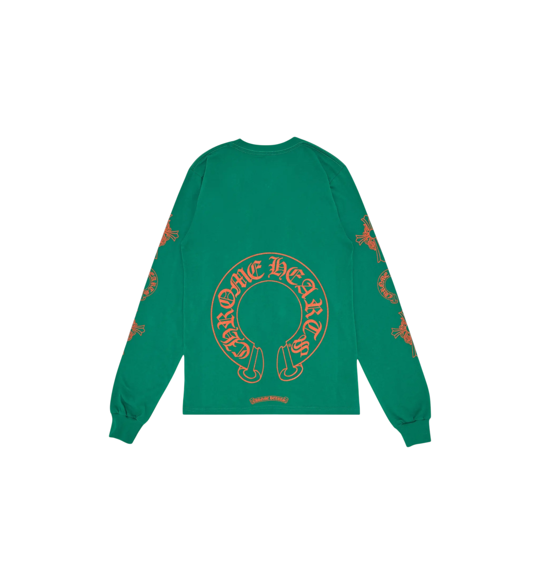 Chrome Hearts Horseshoe L/S T-Shirt "Green/Orange"