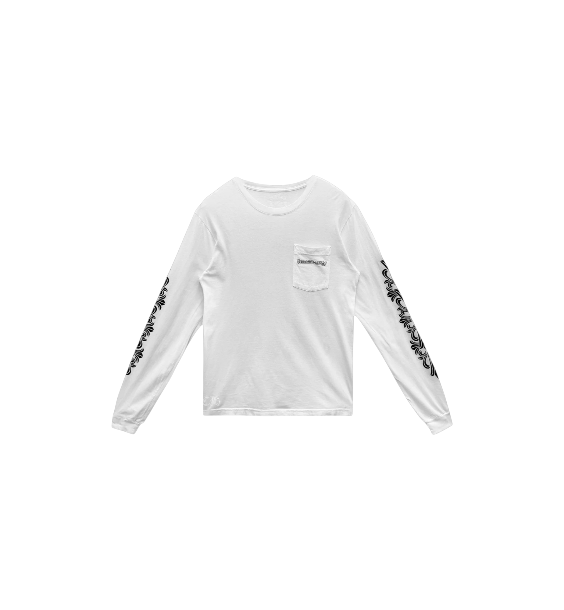 Chrome Hearts Eye Chart Dagger L/S T-Shirt "White/Pink"