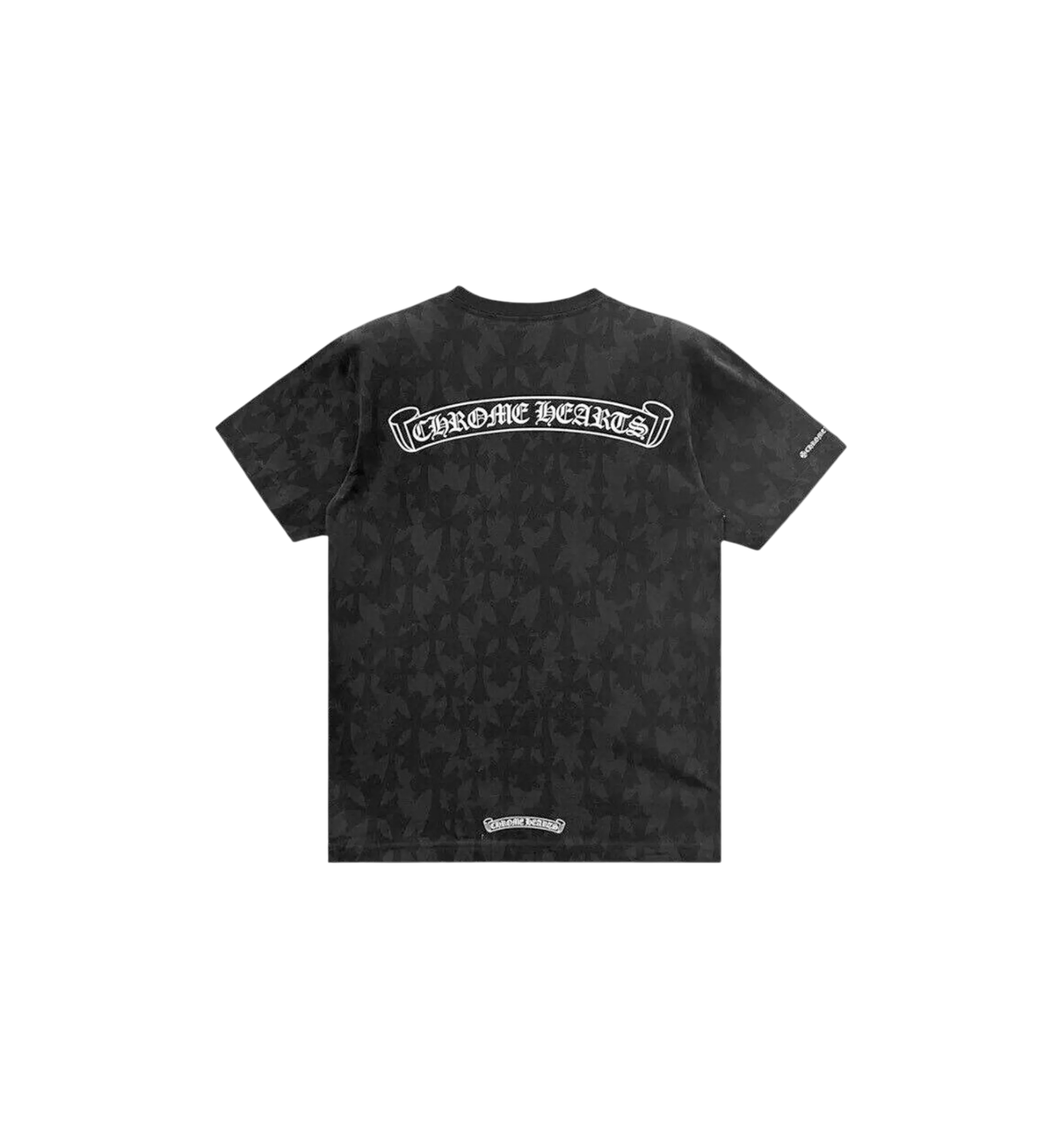 Chrome Hearts Monogram Cross & Scroll Logo Tee "Black"