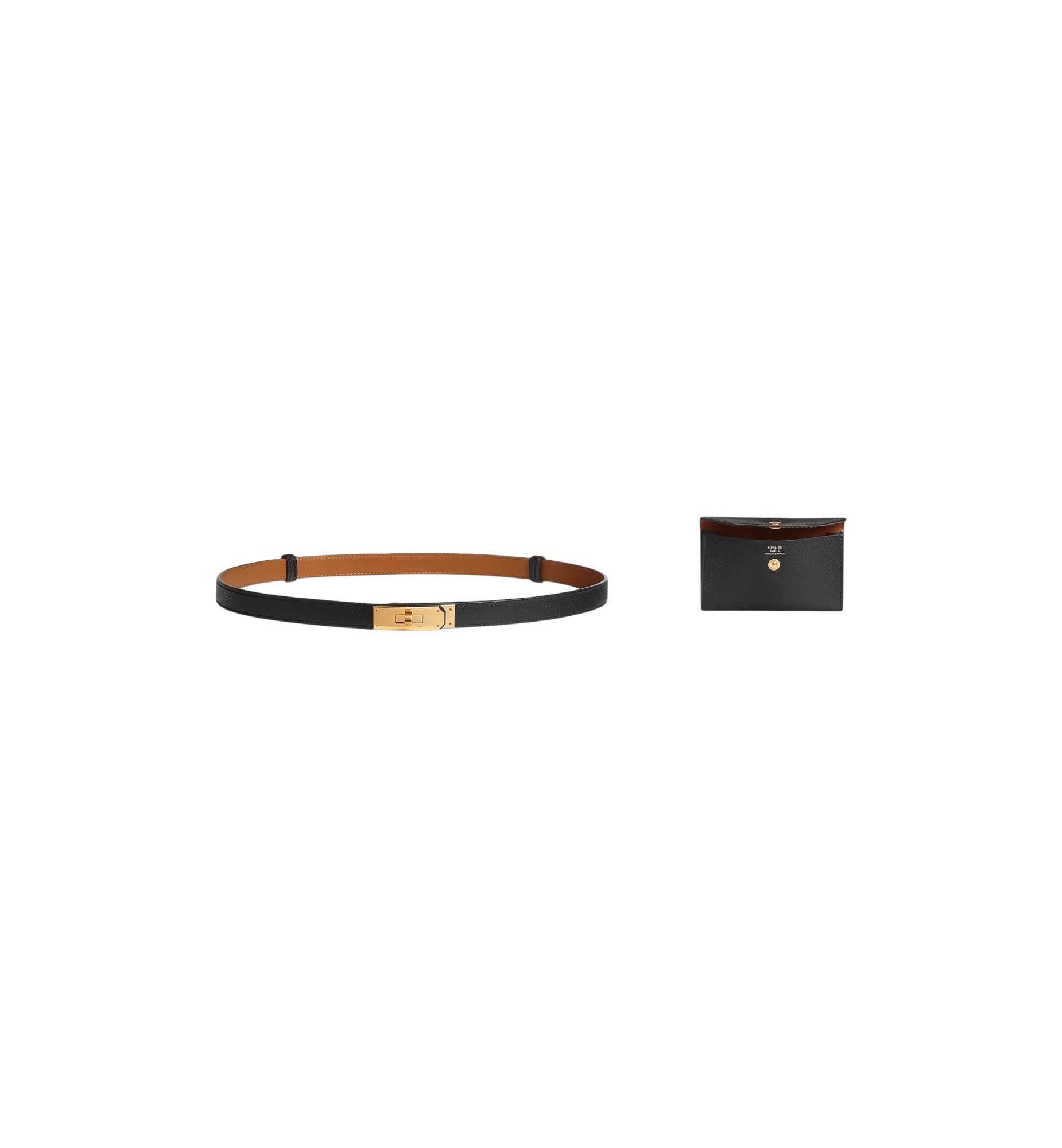 Hermes Kelly Pocket 18 Belt Gold Hardware "Noir"