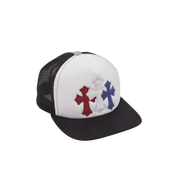 Chrome Hearts Trucker Hat "Red/White/Blue"