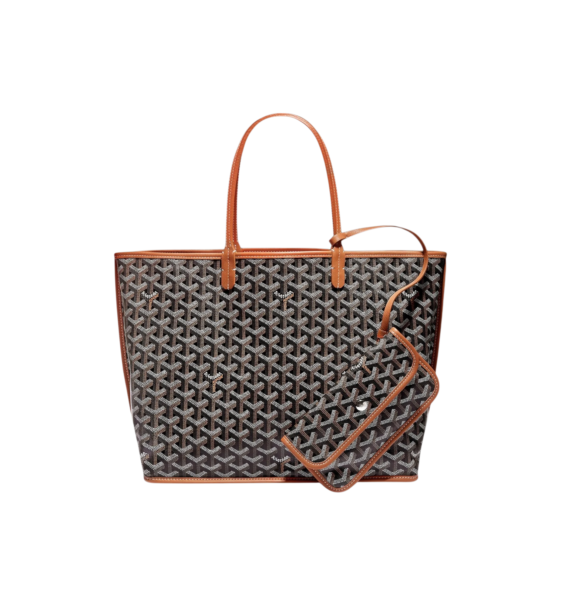 Goyard Anjou Tote "PM Black & Tan"