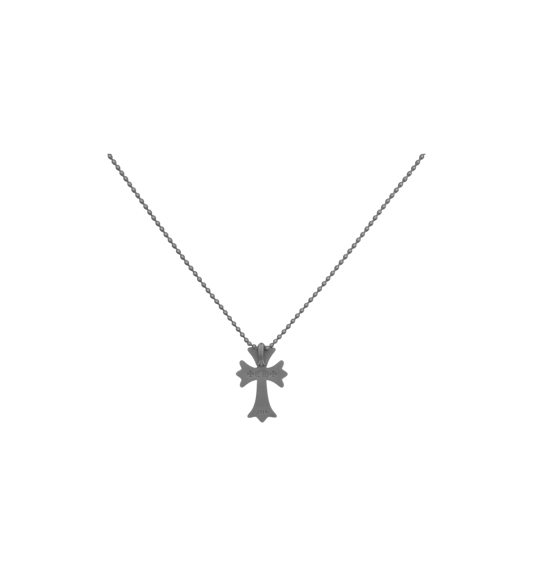 Chrome Hearts Cross Silicone Necklace "Grey"
