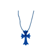 Chrome Hearts Cross Silicone Necklace "Blue"