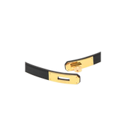 Hermes Kelly 18 Belt Gold Hardware "Noir"