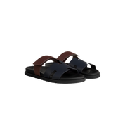 Hermes Chypre Sandal "Marine/Marron Palissandre"