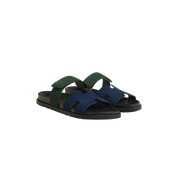 Hermes Chypre Sandal "Bleu Ocean/Vert Bouteille"