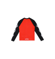 Chrome Hearts Neck Logo Baseball L/S T-Shirt "Red/Black"