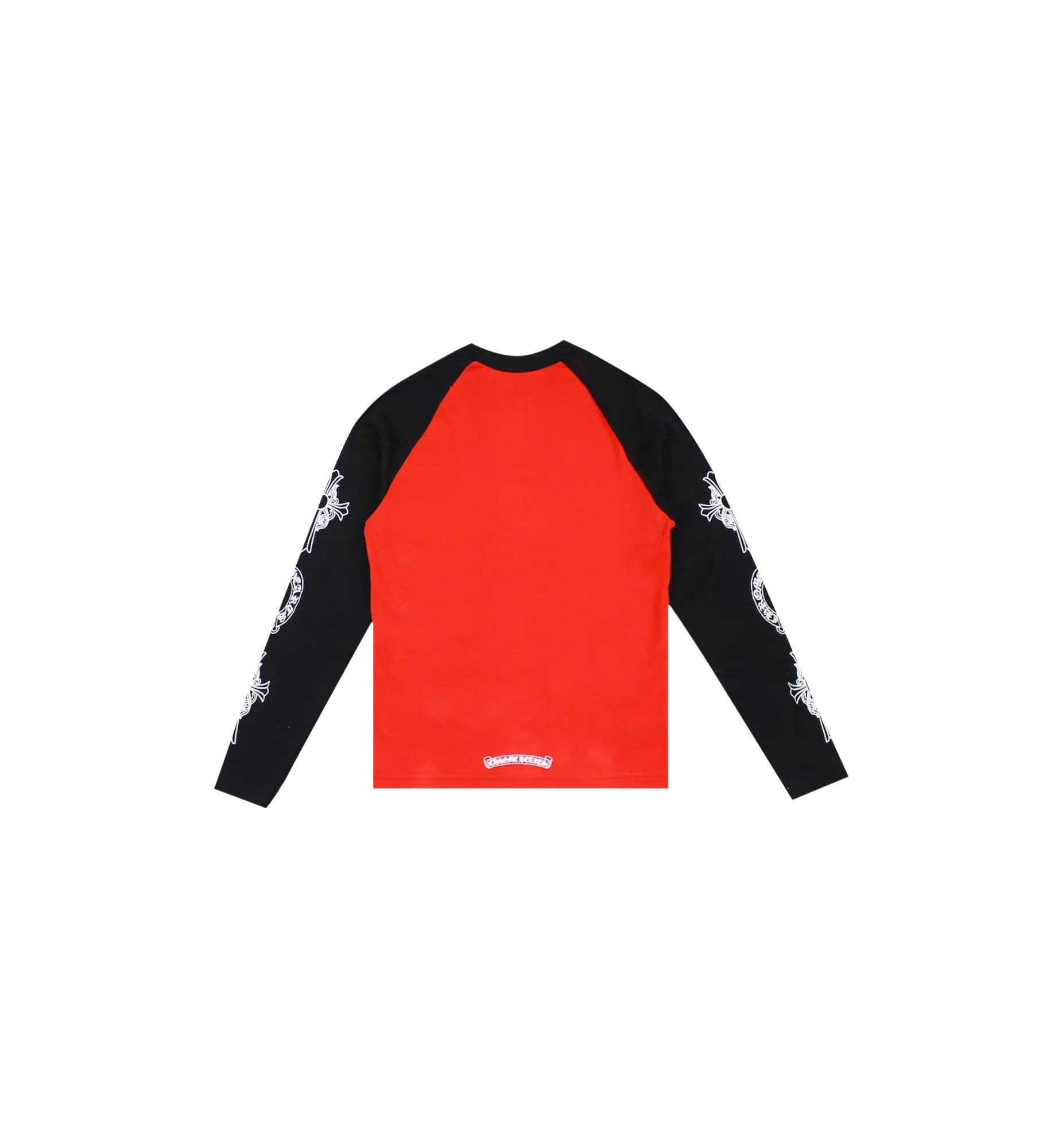 Chrome Hearts Neck Logo Baseball L/S T-Shirt "Red/Black"