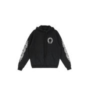 Chrome Hearts Horseshoe Floral Hoodie "Black"