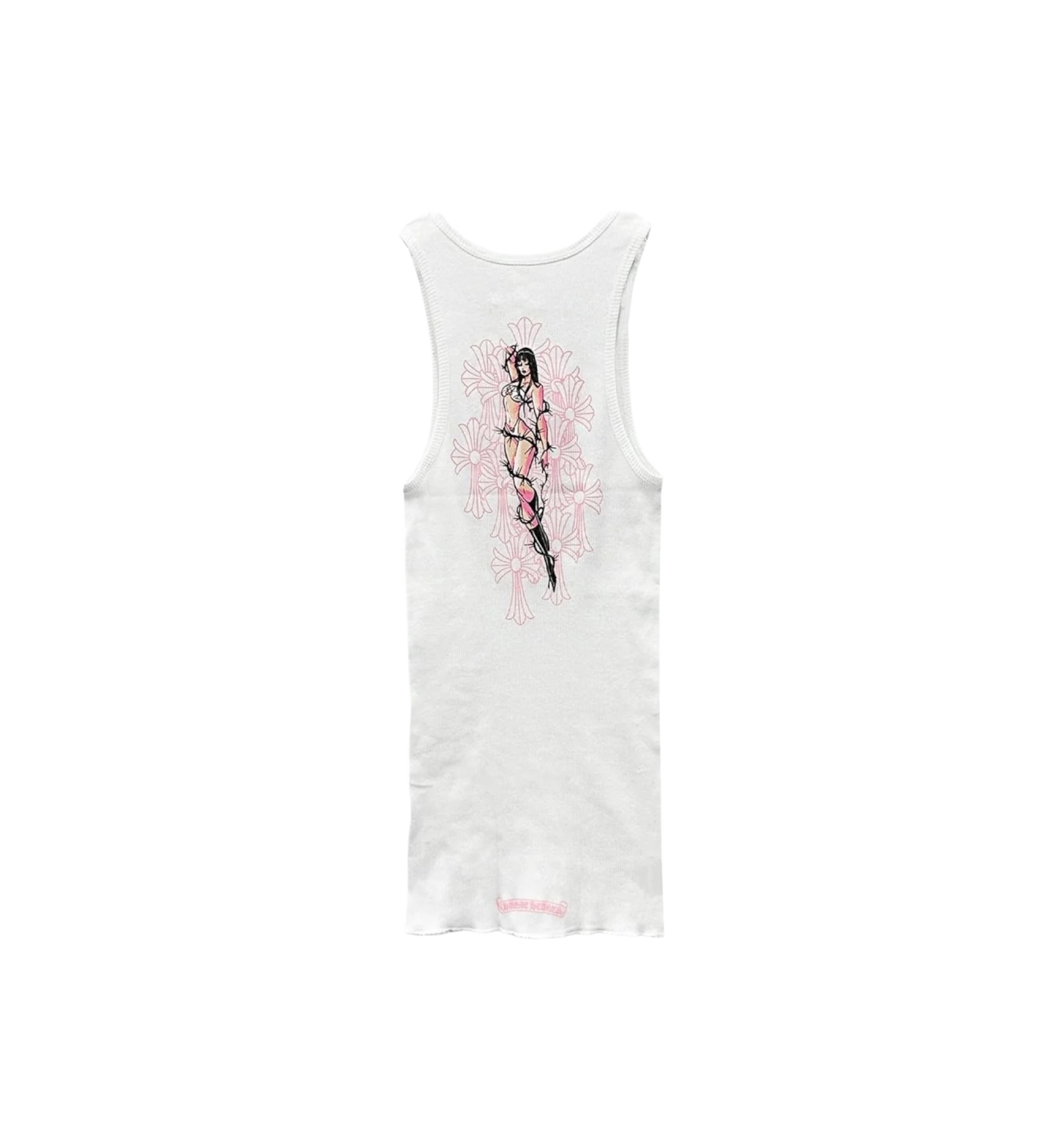 Chrome Hearts Deadly Doll Rib Tank Top "White" (Women's)