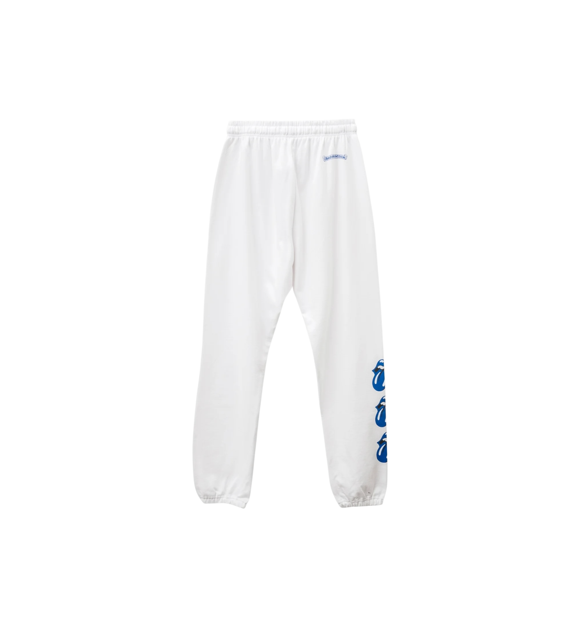 Chrome Hearts x Rolling Stone Lips Tongue Sweatpants "White/Blue"