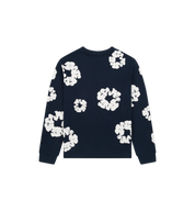 Denim Tears Cotton Wreath L/S T-Shirt "Navy"