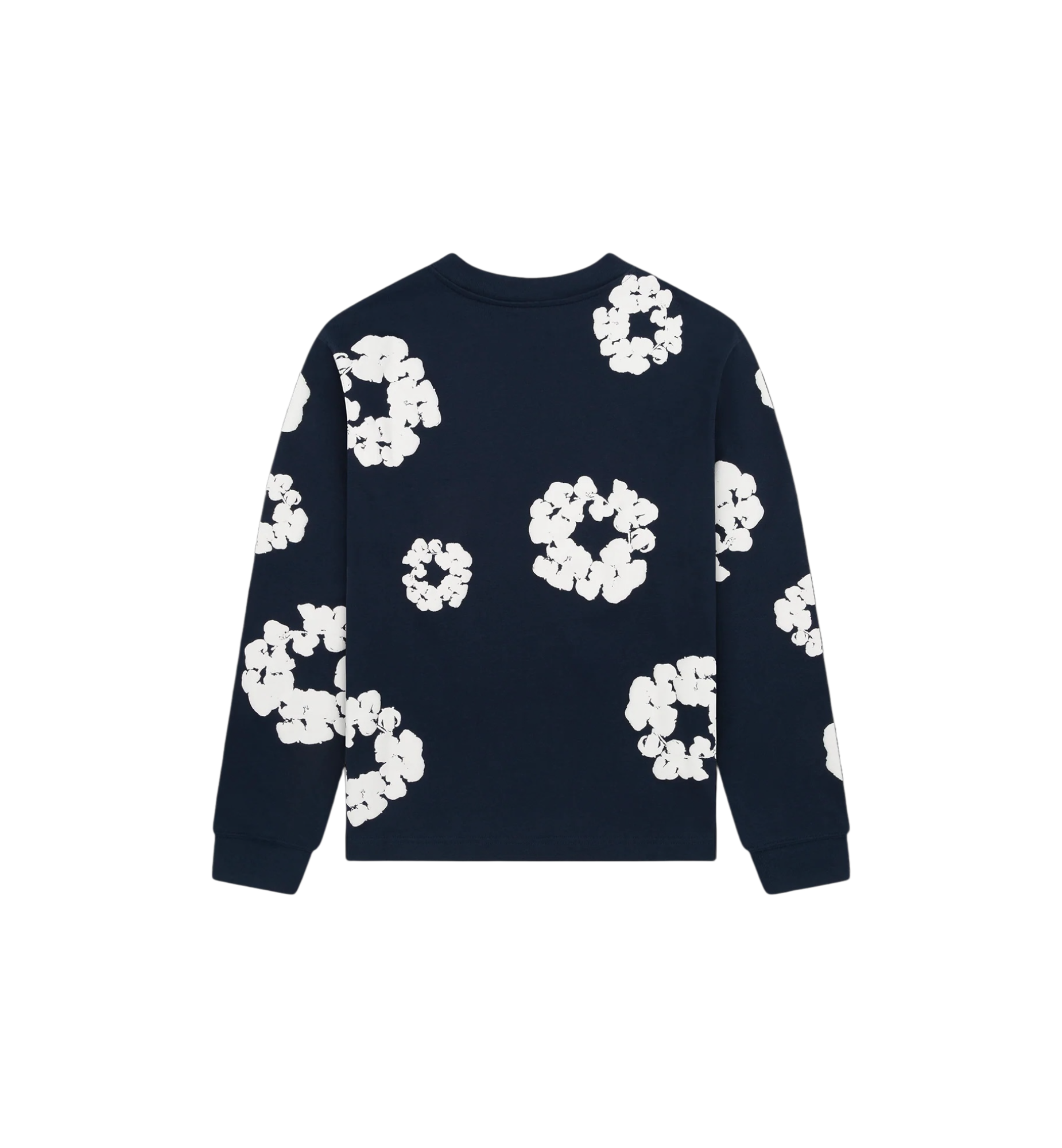 Denim Tears Cotton Wreath L/S T-Shirt "Navy"