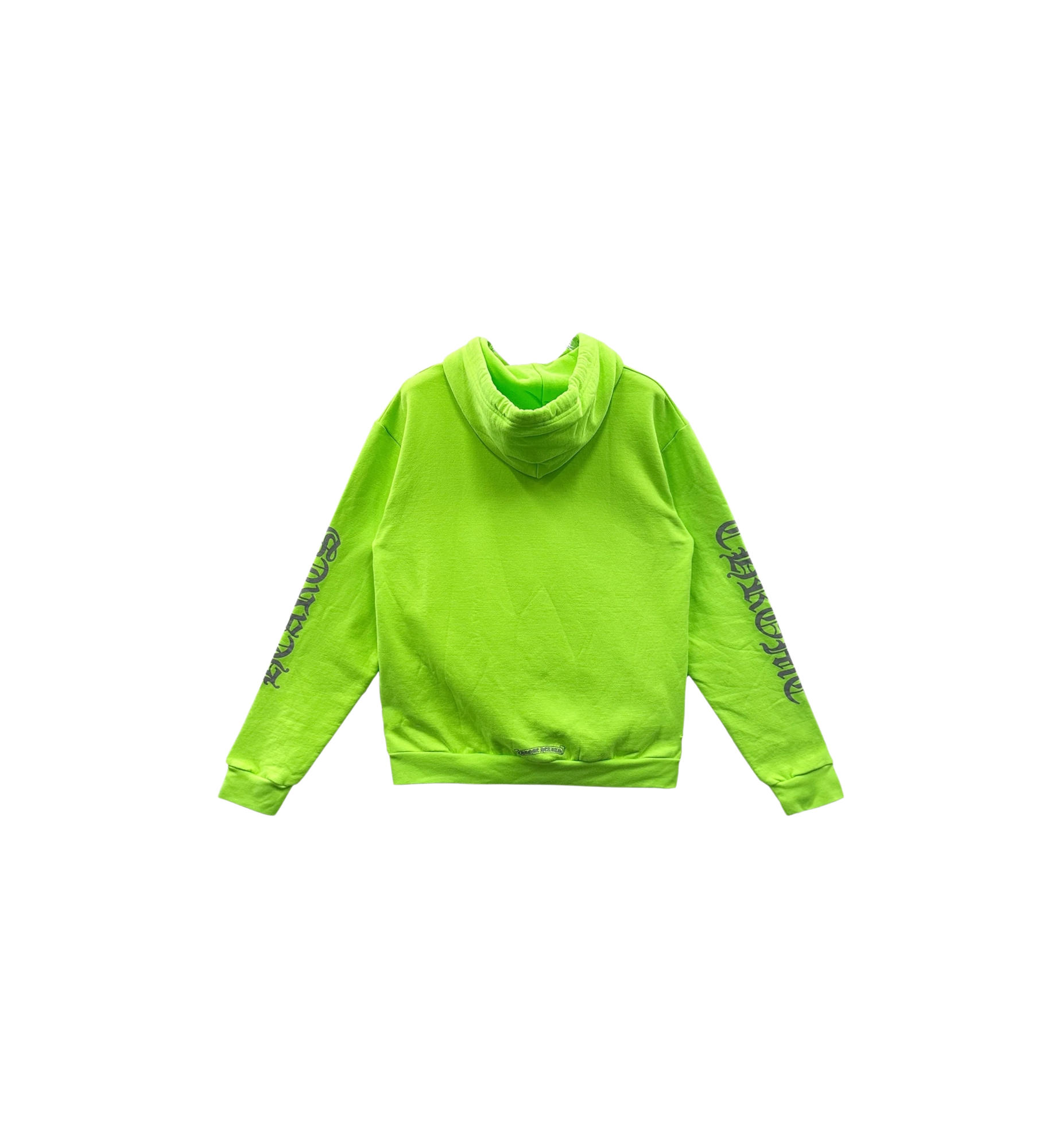 Chrome Hearts Miami Exclusive Script Logo Hoodie "Neon Green"