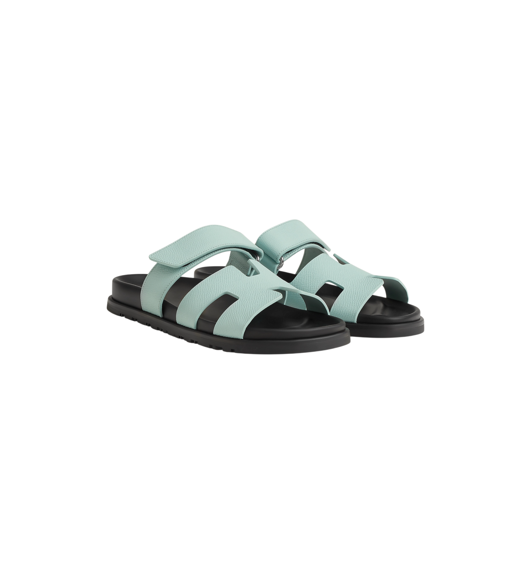 Hermes Chypre Sandal "Bleu Cristaux"
