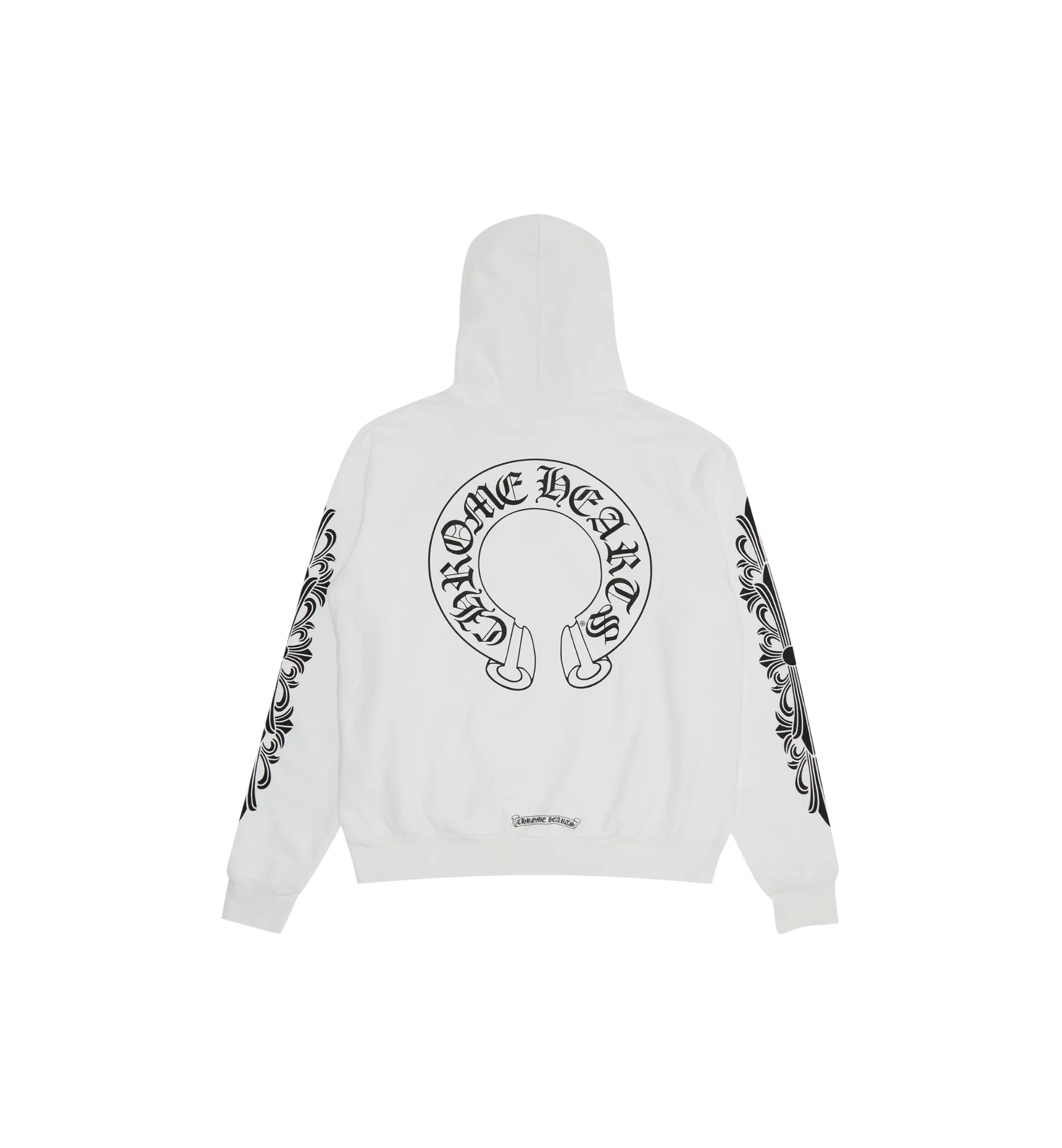 Chrome Hearts Floral Horseshoe Hoodie "White"