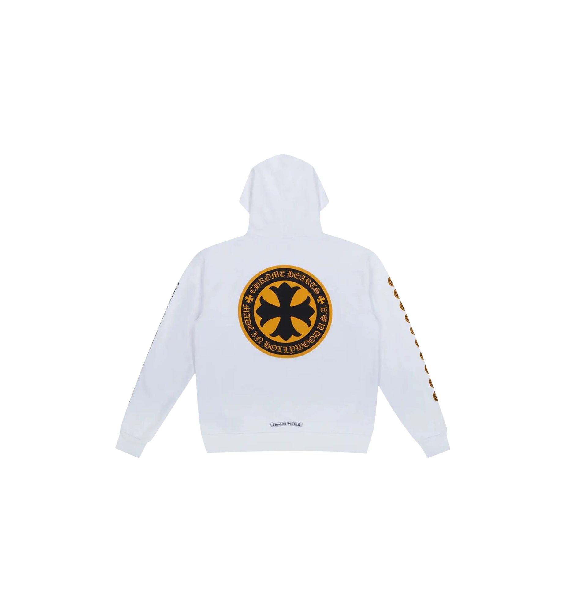 Chrome Hearts Cross Hoodie "White/Yellow"