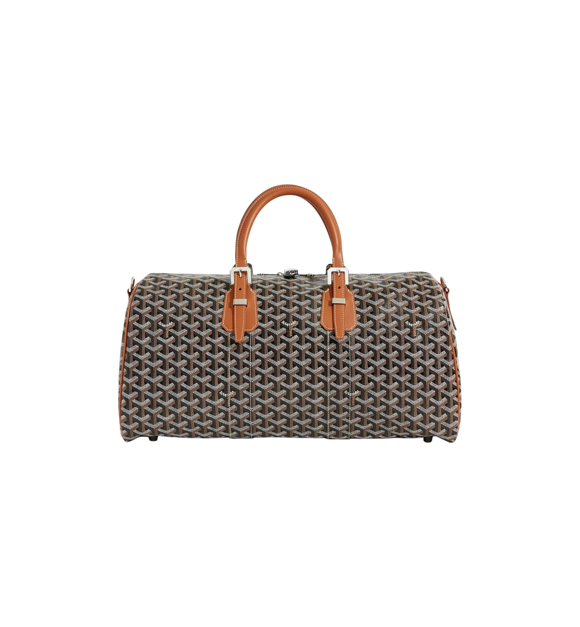 Goyard Boston 45 Bag "Black & Tan"