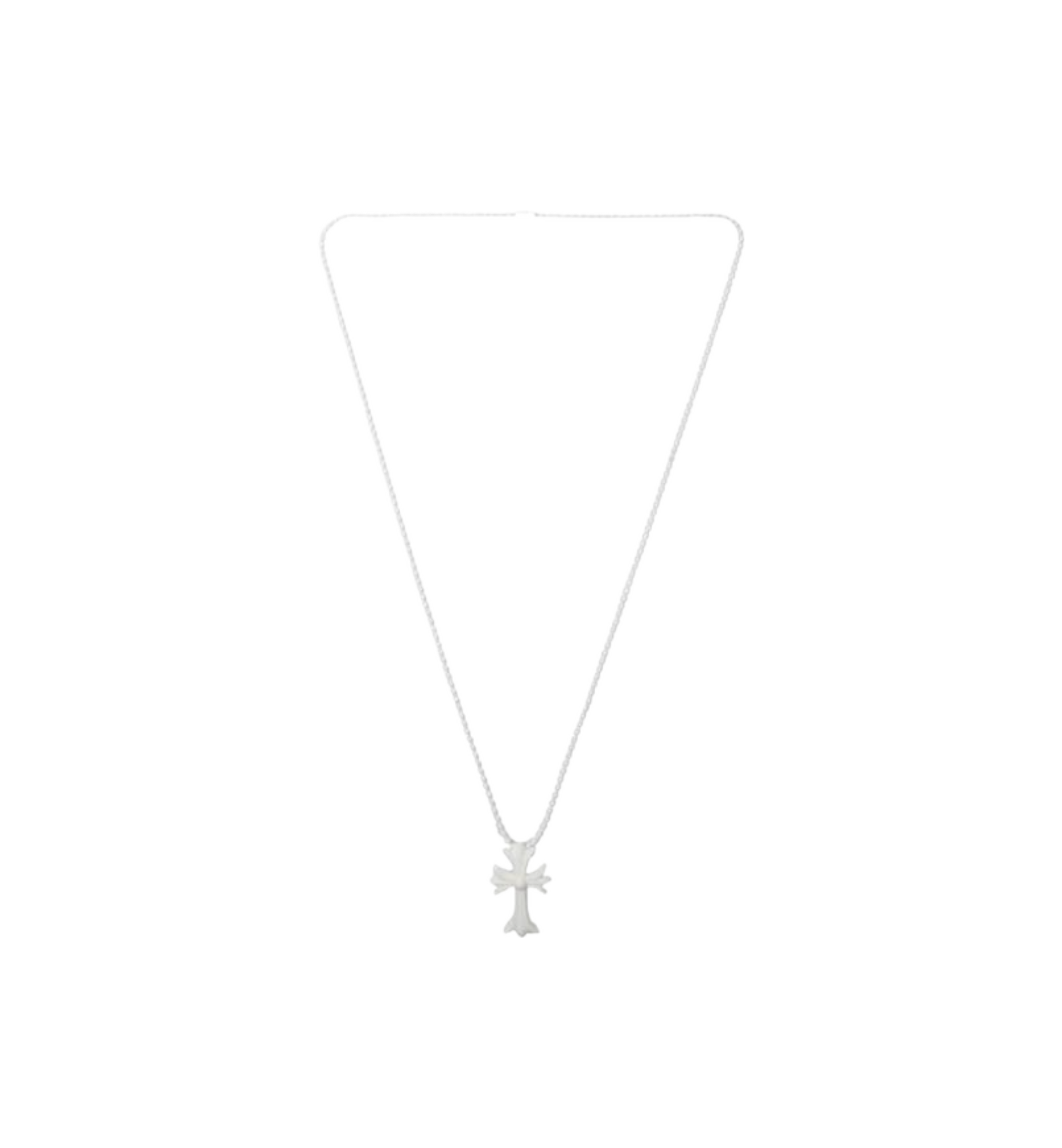 Chrome Hearts Cross Silicone Necklace "White"