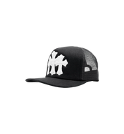 Chrome Hearts White Cemetery Cross CH Trucker Hat "Black"