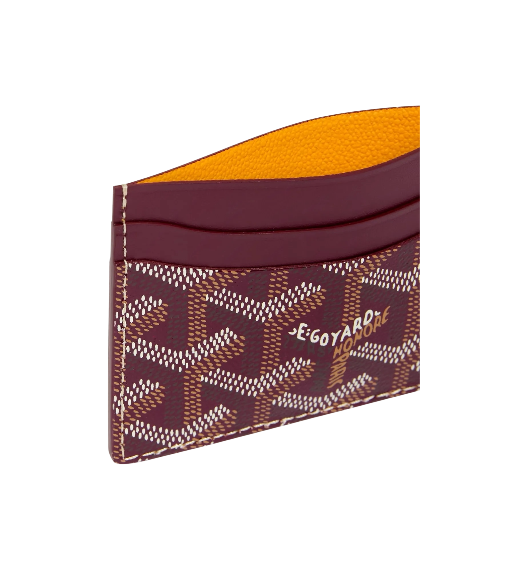 Goyard Saint Sulpice Card Wallet “Burgundy"