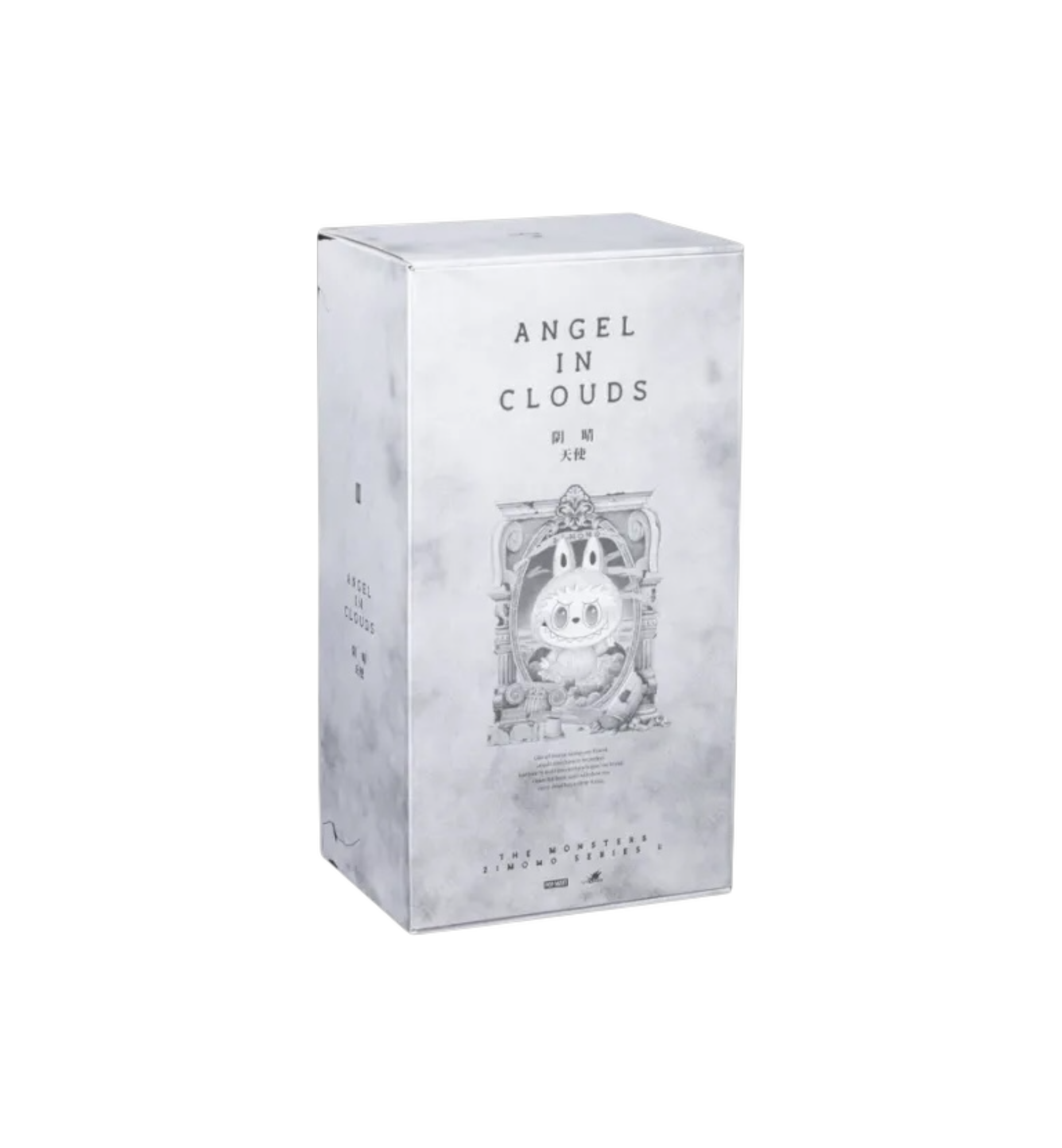 Pop Mart The Monsters Labubu Zimomo Angel in Clouds Figure + Tote Bag