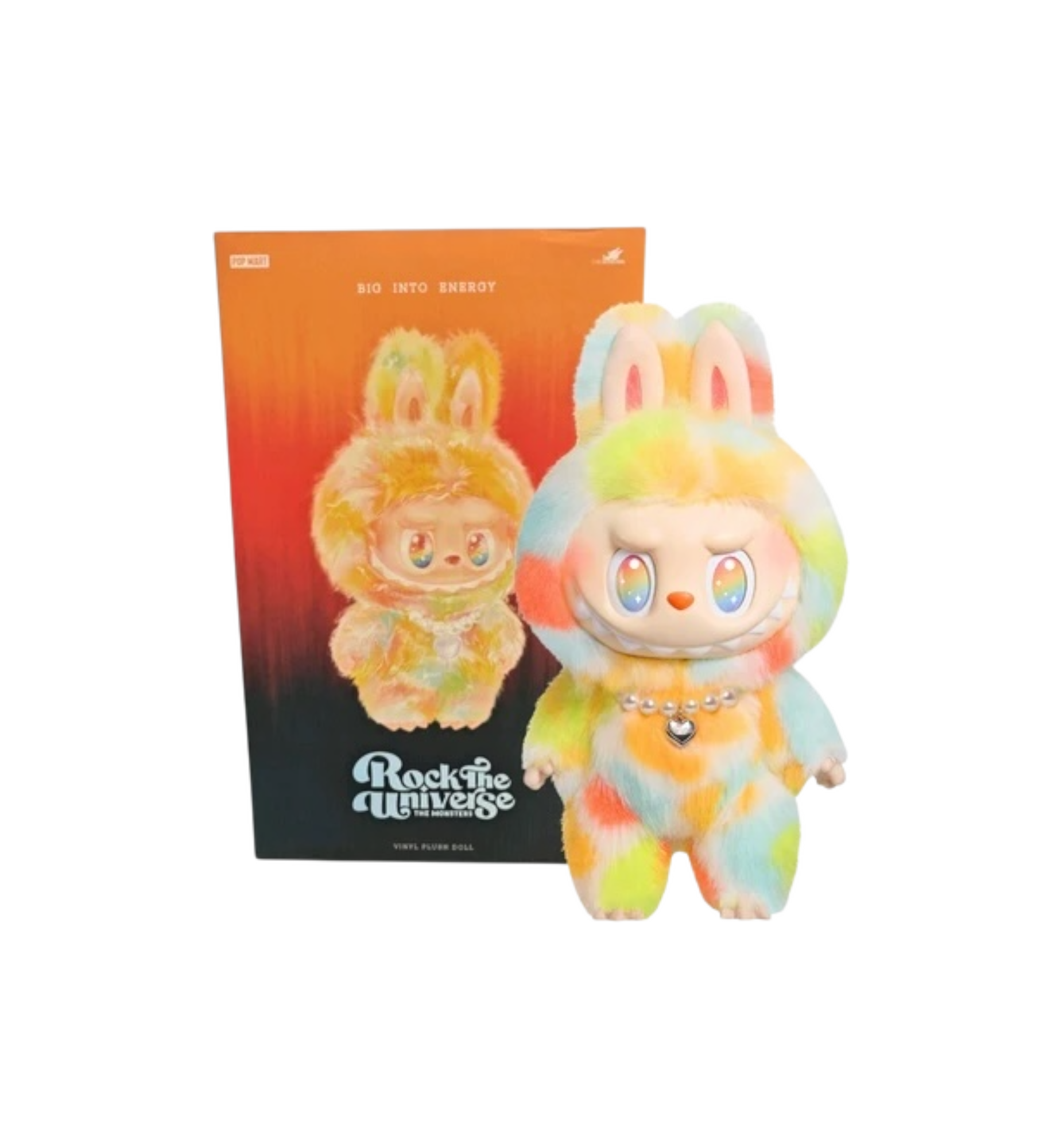 Pop Mart Labubu The Monsters Big into Energy Series Rock The Universe Vinyl Plush Doll
