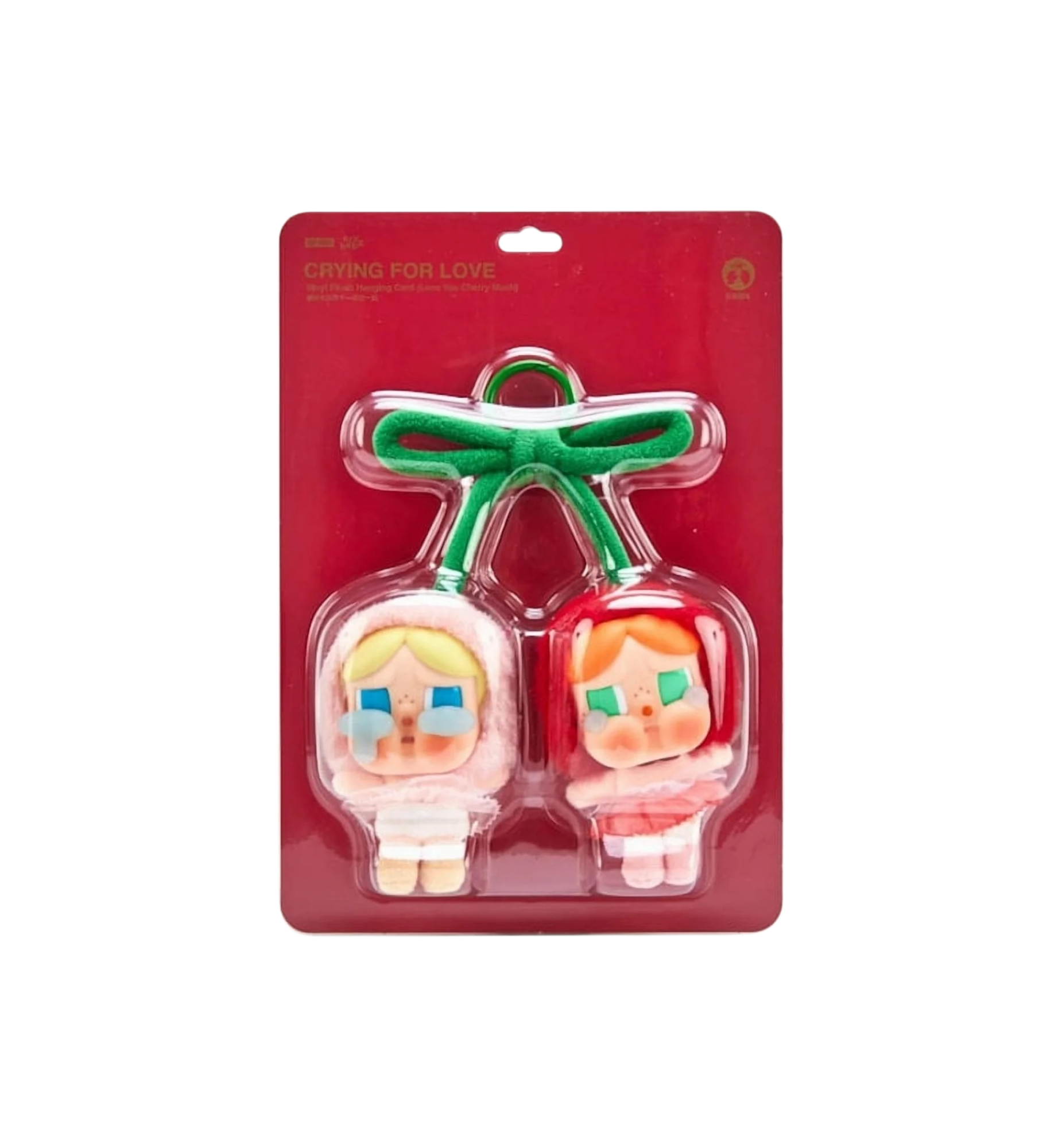Pop Mart CRYBABY Crying For Love Series (Love You Cherry Much) Vinyl Plush Hanging Card