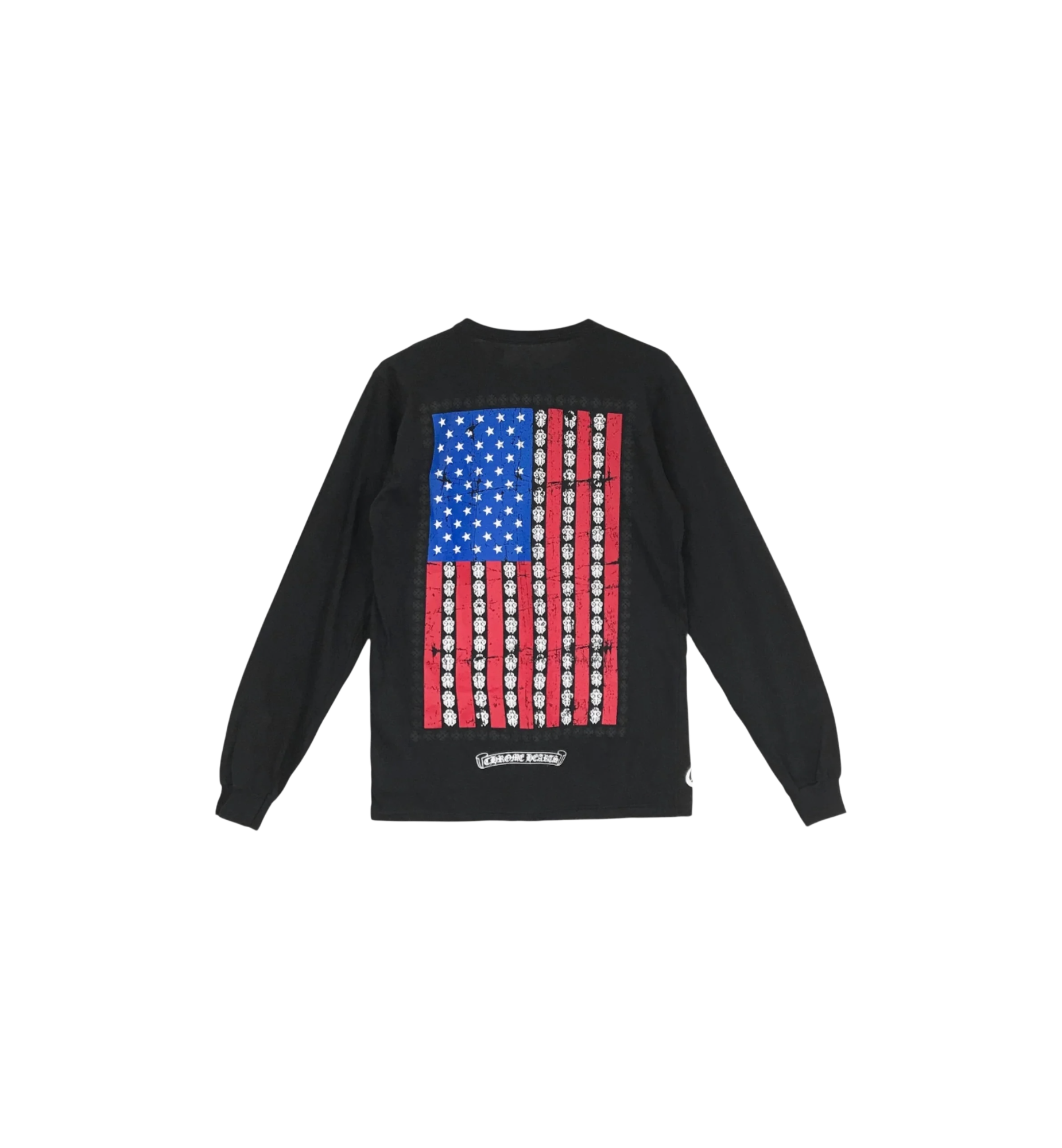 Chrome Hearts USA Flag Logo L/S T-Shirt "Black"