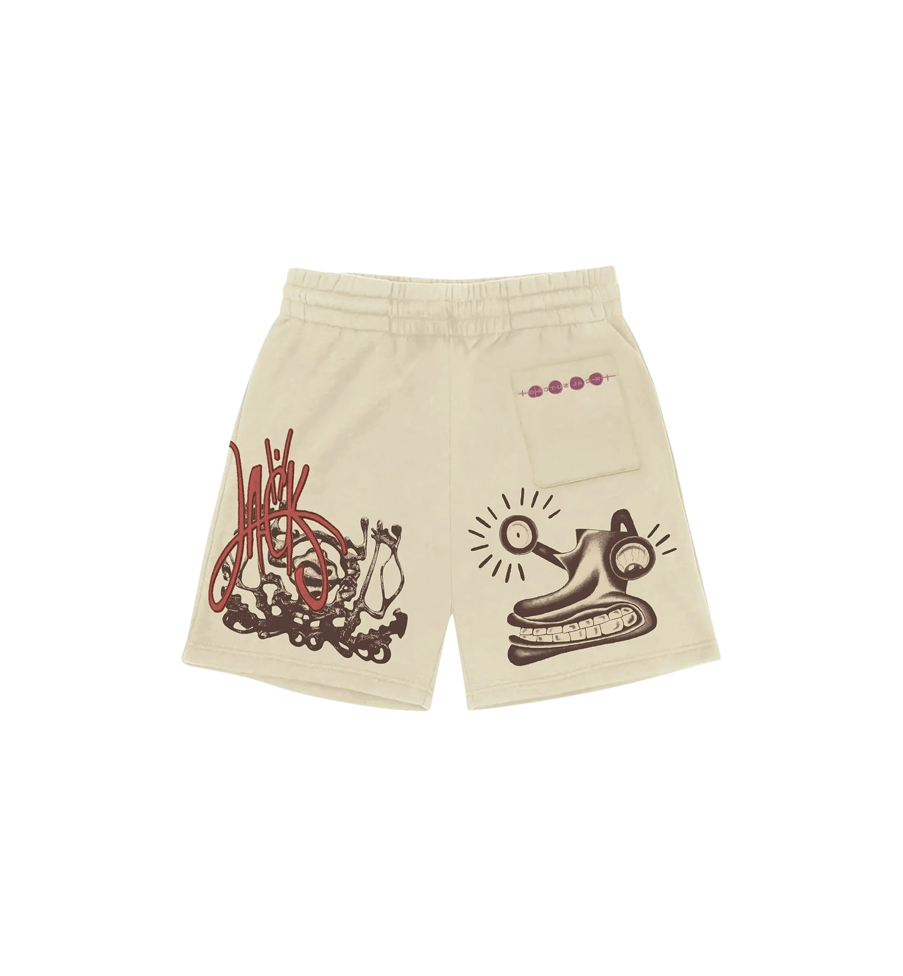 Travis Scott Character Shorts "Natural"