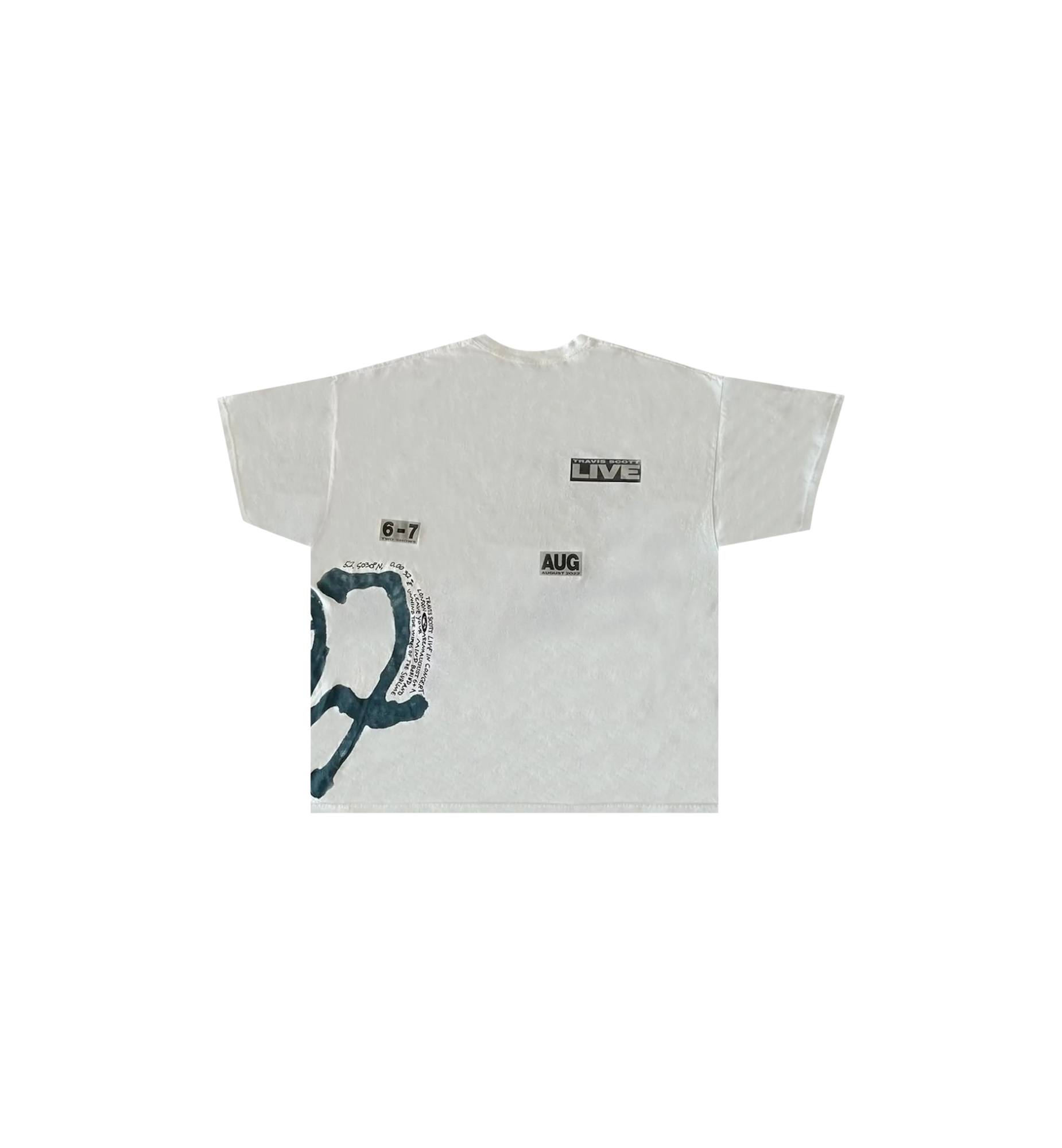 Travis Scott O2 Live Union Jack T-Shirt "White"
