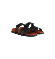 Hermes Chypre Sandal "Noir/Naturel"