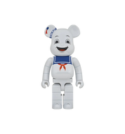 BE@RBRICK x Ghostbusters Stay Puft Marshmellow Man 1000% "White Chrome"