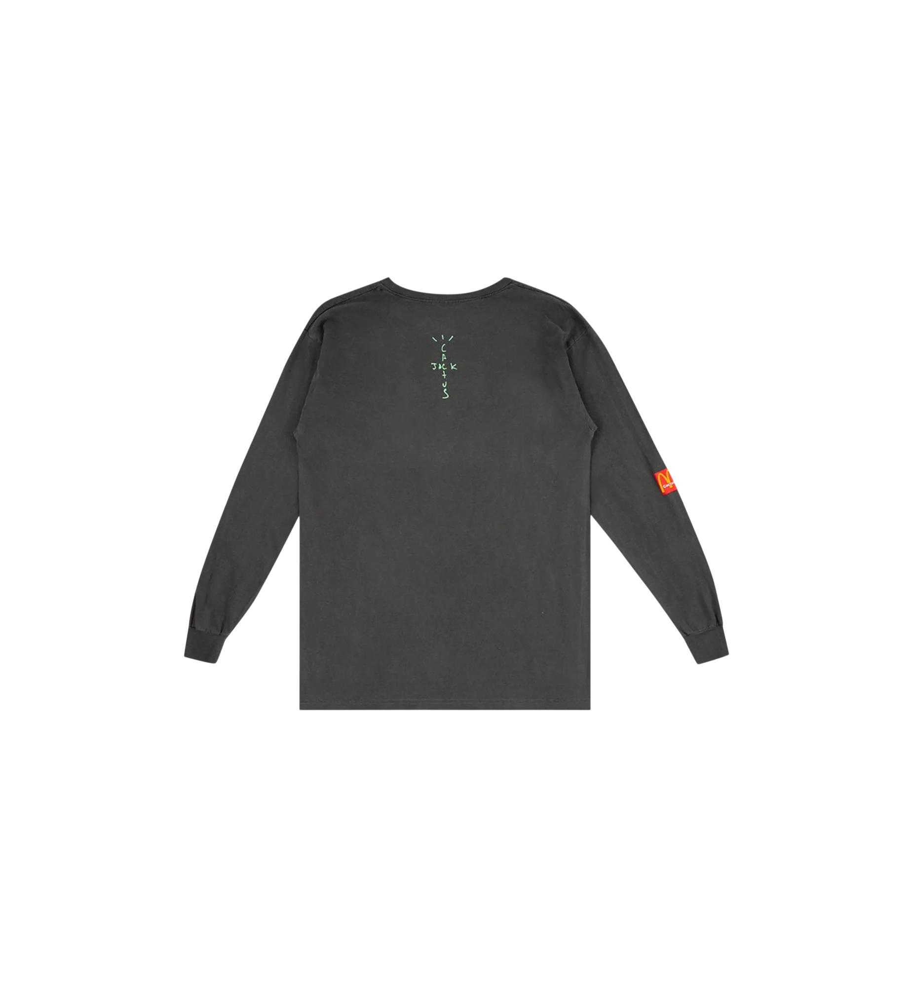 Travis Scott x McDonald's Smile L/S T-Shirt "Washed Black"