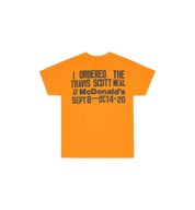 Travis Scott x CPFM 4 CJ Burger Mouth T-Shirt "Gold"