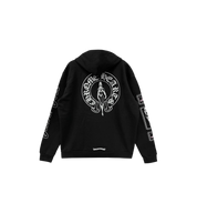 Chrome Hearts Deadly Doll Pink Dagger Logo Zip Up Hoodie "Black"
