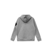 Chrome Hearts Triple Cross Leather Patch Pullover Hoodie "Grey"