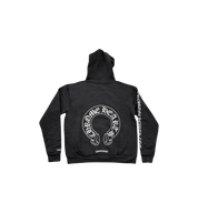 Chrome Hearts Silver Glitter Hoodie "Black"