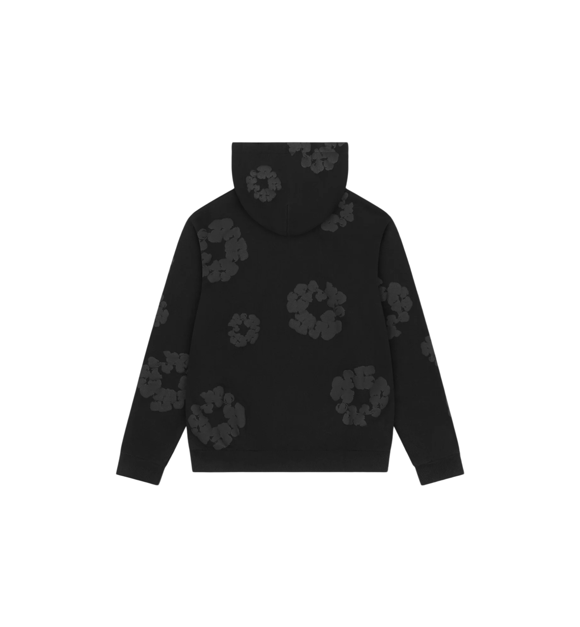 Denim Tears Cotton Wreath Hoodie "Black Monochrome"
