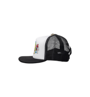 Chrome Hearts Multi Color Crosses Trucker Hat "Black/White"