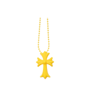 Chrome Hearts Cross Silicone Necklace "Yellow"