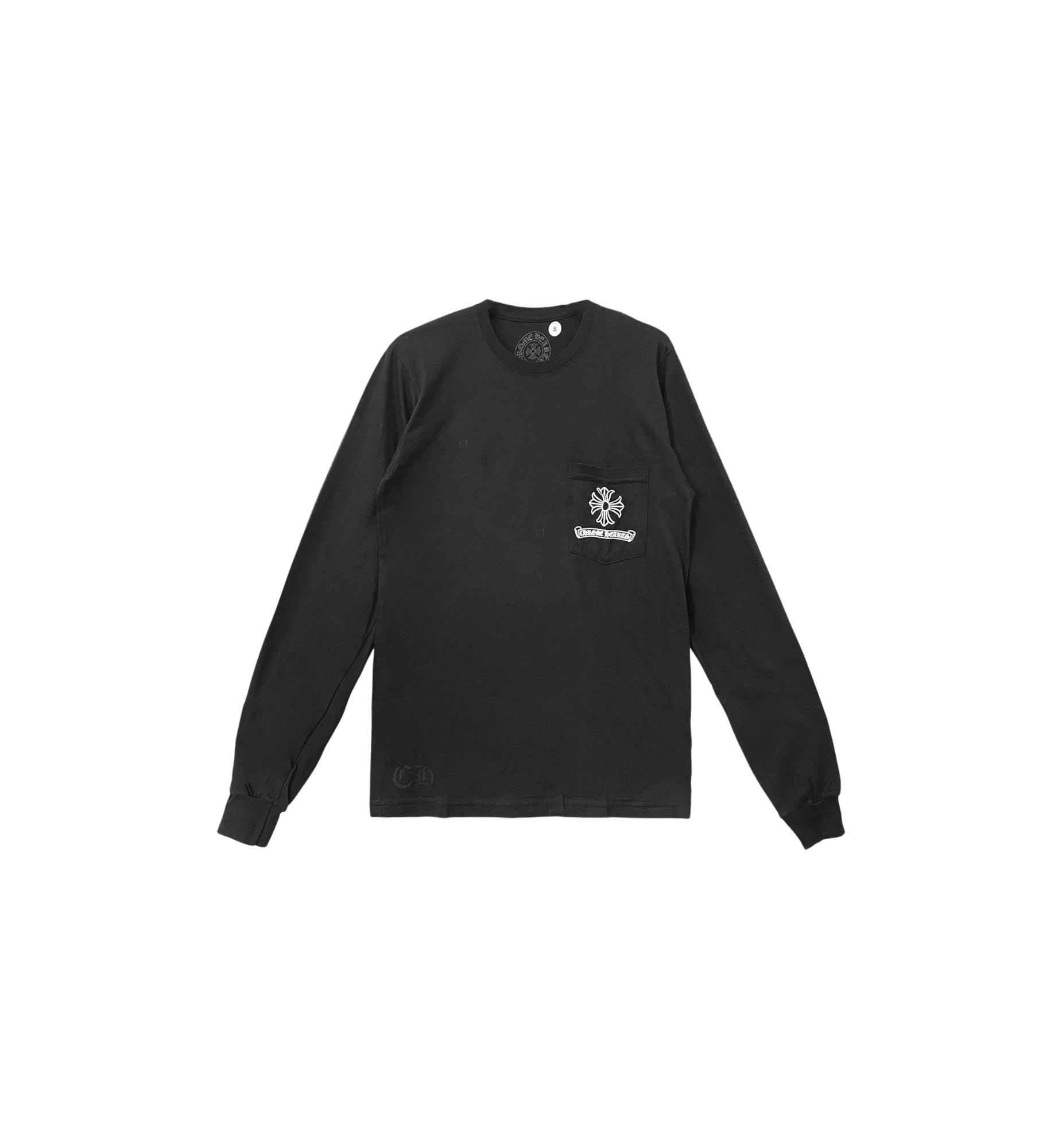 Chrome Hearts Dark Dagger Script Logo L/S T-Shirt "Black"