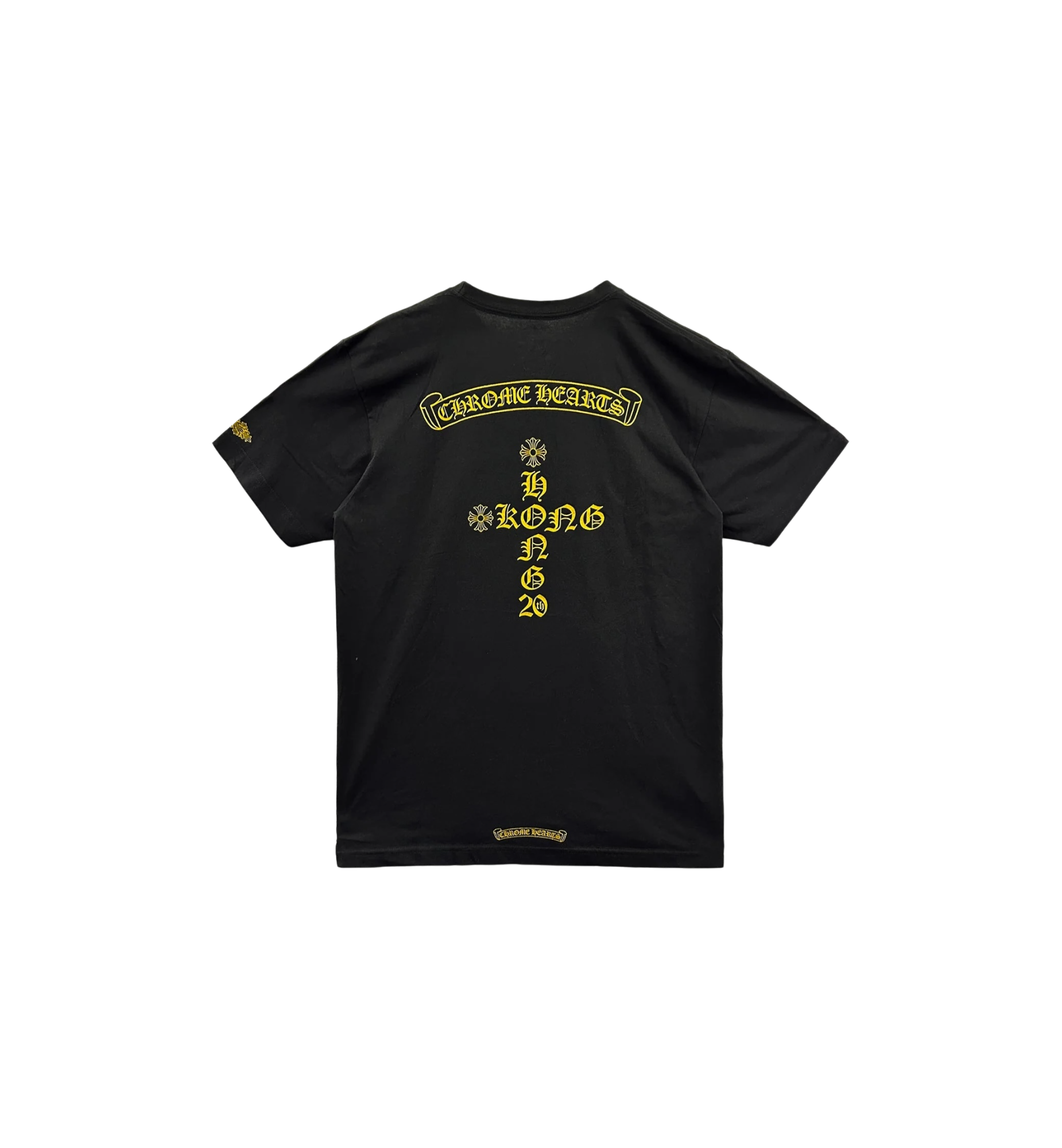 Chrome Hearts Hong Kong Exclusive Scroll Logo Tee "Black"
