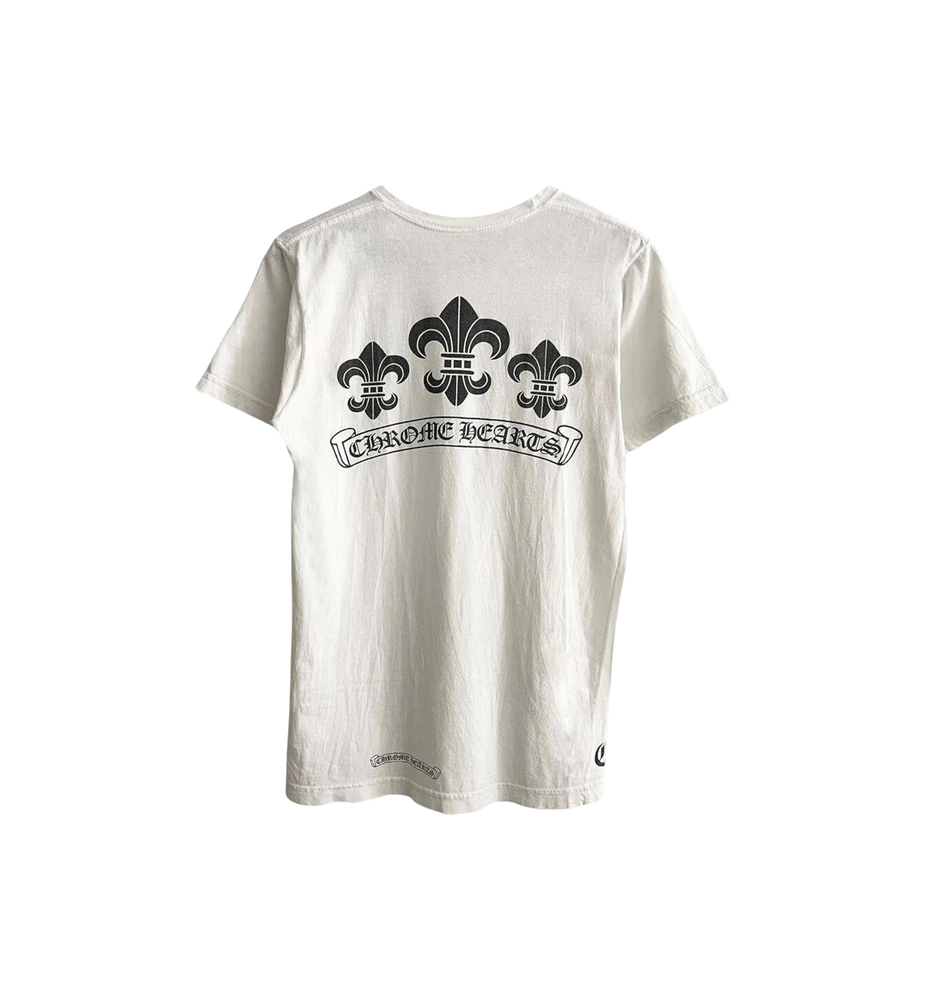 Chrome Hearts Triple Fleur Logo Pocket Tee "White"