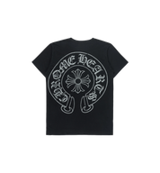 Chrome Hearts Cracked Horseshoe Logo T-Shirt "Black"