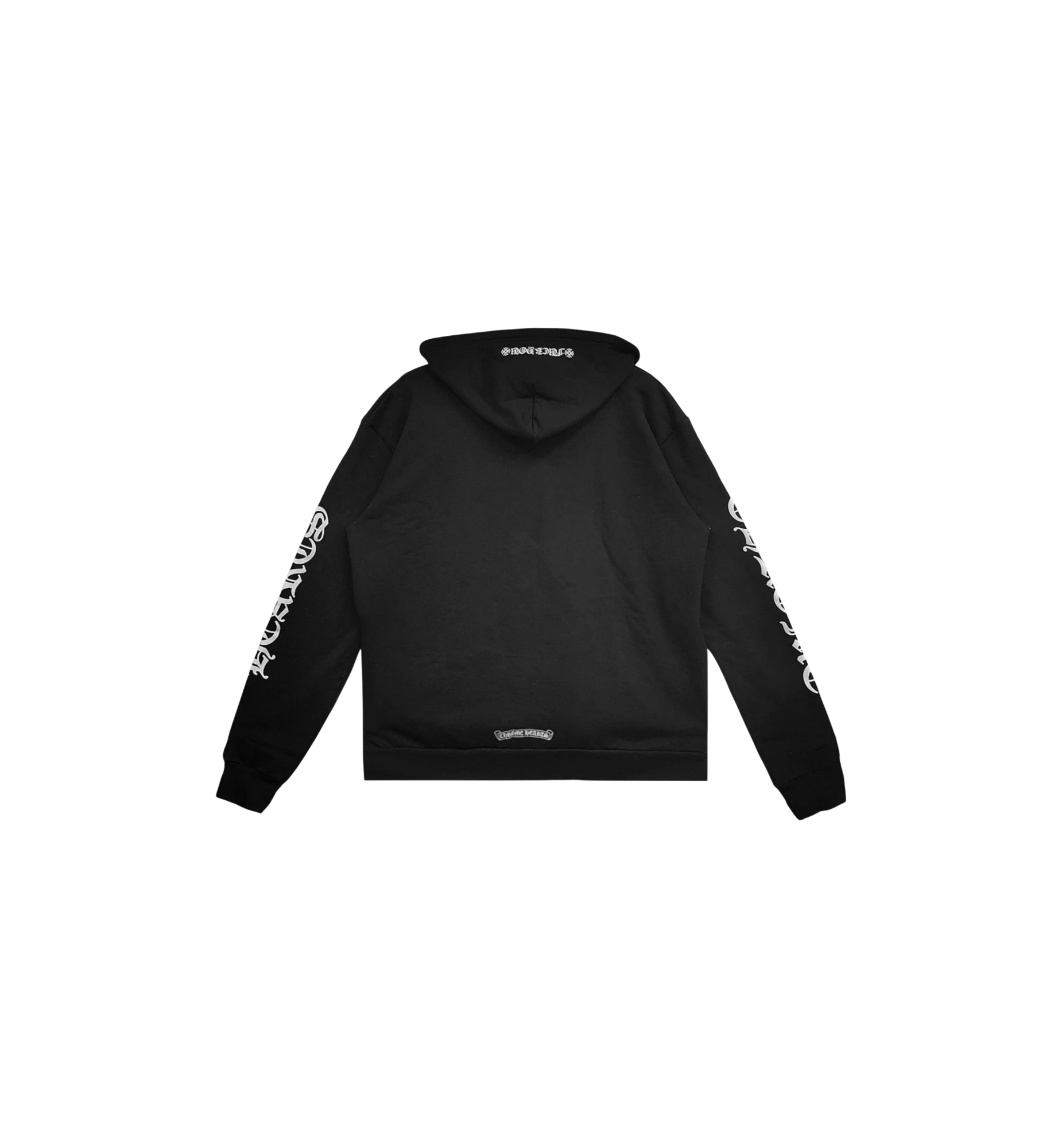 Chrome Hearts FY Vertical Logo Zip Up Hoodie "Black"